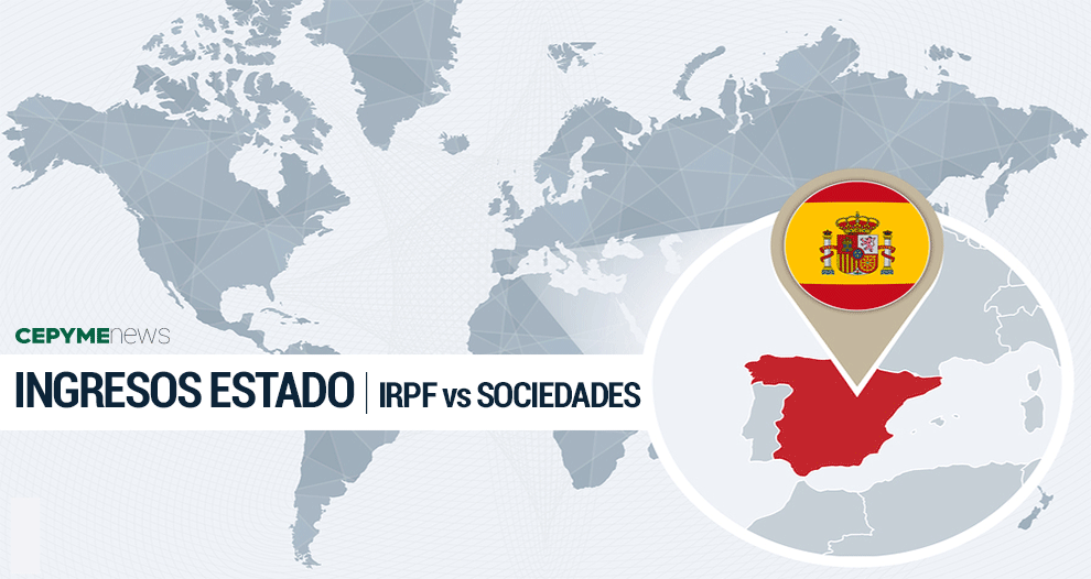 El IRPF contribuye tres veces más a los ingresos del Estado en España que Sociedades