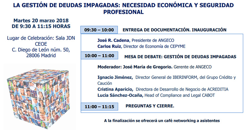 Jornada sobre la gestión de las deudas impagadas
