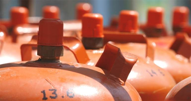 La bombona de butano cae un 5%