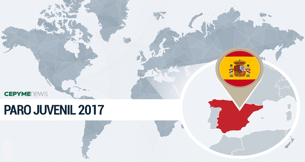 La tasa de paro juvenil baja 5,4 puntos en 2017, hasta el 37,4%