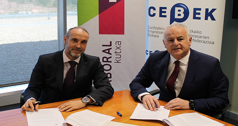Laboral Kutxa y CEBEK sellan una alianza para mejorar la competitividad de las pymes de Bizkaia