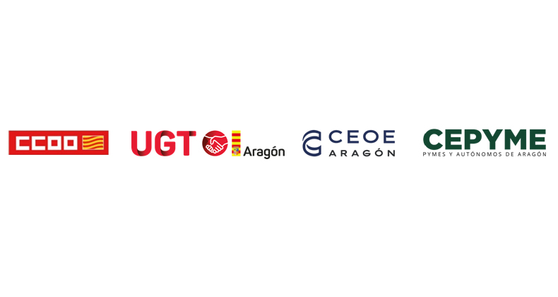 Las organizaciones CEPYME Aragón, CEOE Aragón, UGT Aragón y CCOO Aragón se solidarizan con los afectados por el temporal