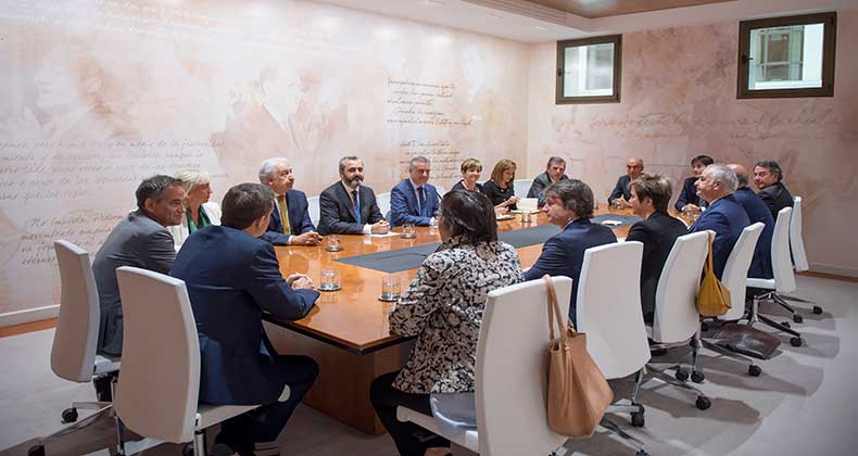 El lehendakari Iñigo Urkullu ha recibido esta mañana al nuevo Comité Ejecutivo de CEBEK