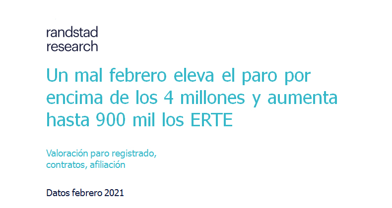 Un mal febrero eleva el paro por encima de los 4 millones y aumenta hasta 900 mil los ERTE