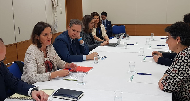 Maroto destaca la importancia del desarrollo sostenible y la cuestión de género en el comercio internacional