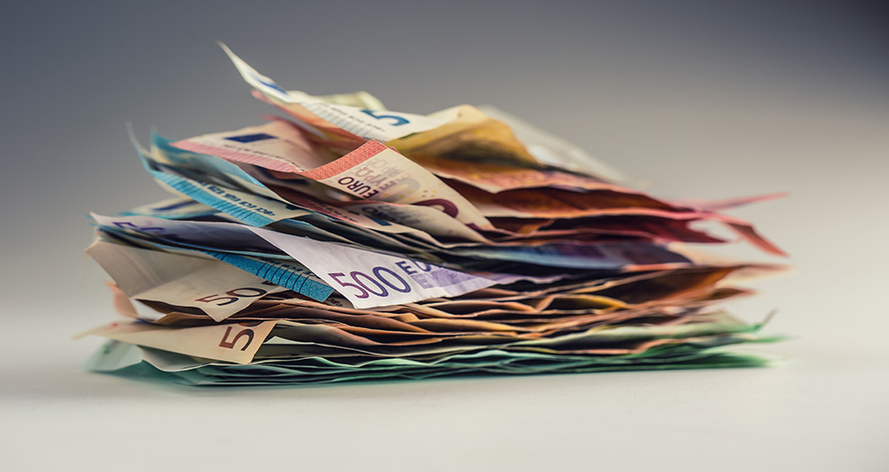 El número de billetes de euro falsos cae un 9,1% en la primera mitad de 2018