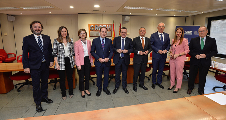 Las organizaciones empresariales de Comunitat Valenciana, Región de Murcia y Andalucía reivindican una financiación justa, infraestructuras competitivas y un Pacto Nacional del Agua