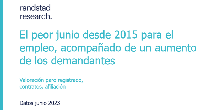 El peor junio desde 2015 para el empleo, acompañado de un aumento de los demandantes