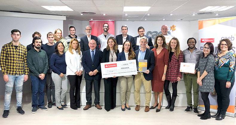 Podarcis gana el ‘Premio CAEB-Santander a la Innovación Empresarial para Pymes 2019’con su herramienta calculatuhuelladecarbono.com
