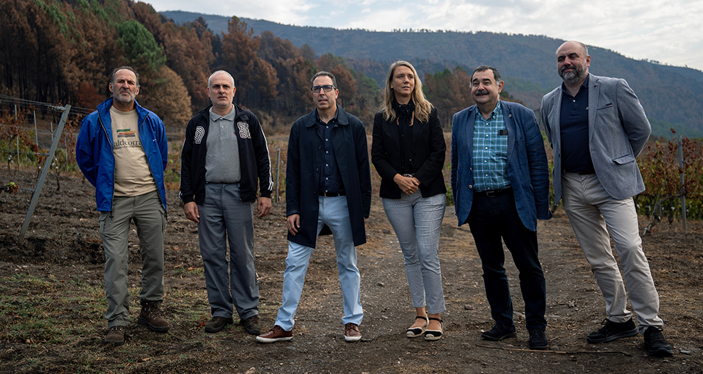 La presidenta de CEPYME, Angela de Miguel, visita Valdeorras para impulsar medidas de apoyo a las pymes afectadas por los incendios