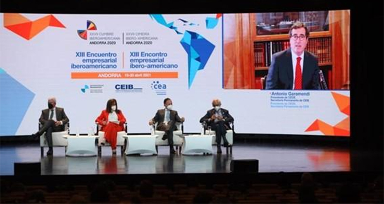 El presidente de CEOE, Antonio Garamendi, inaugura el XIII Encuentro Empresarial Iberoamericano en Andorra