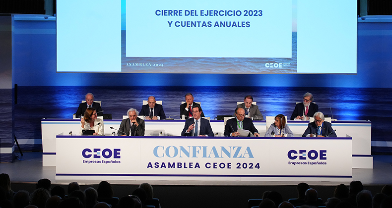 El presidente de CEOE pide moderación y generar confianza en la Asamblea General de los empresarios españoles