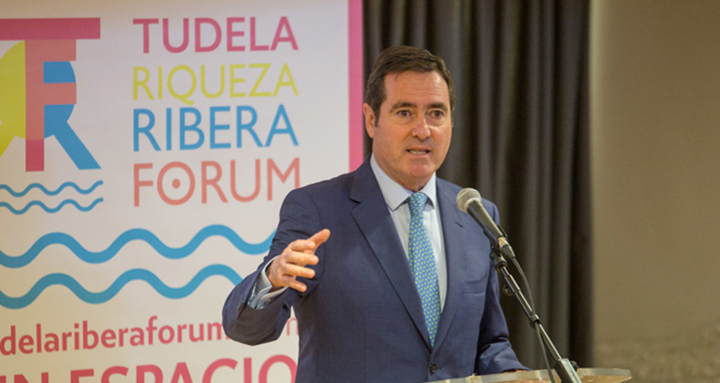 El presidente de CEPYME Antonio Garamendi, clausura la primera edición de Tudela Riqueza Ribera Forum