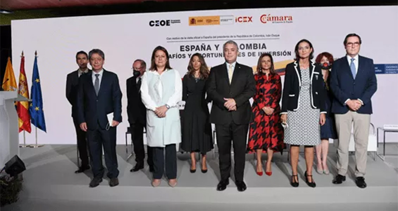 Los presidentes de CEOE y de ANDI anuncian la creación de un Consejo Empresarial España-Colombia