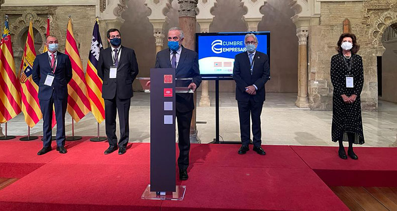 Primera Jornada Cumbre Empresarial CEV, CEOE-Aragón, Foment del Treball y CAEB