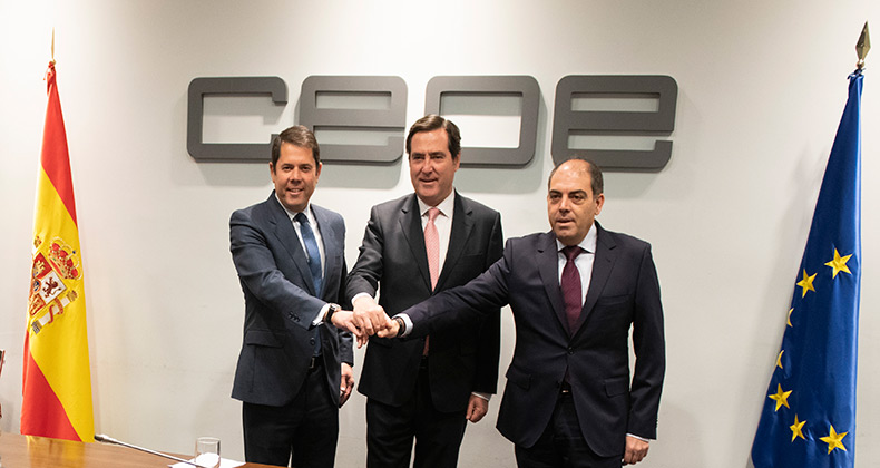 Primera reunión de CEOE, CEPYME y ATA, tras la incorporación de ATA a CEOE