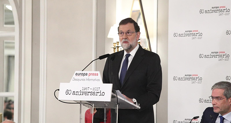 Rajoy avanza que la economía española crecerá una media de al menos el 2,5% hasta 2020