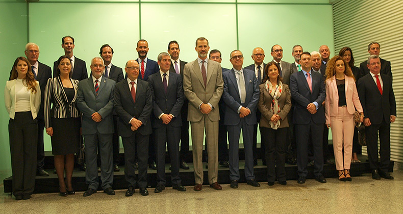 El Rey Felipe VI recibe a CEOE-Tenerife en audiencia