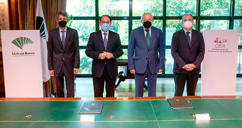 Unicaja Banco renueva su acuerdo con CEA y habilita una línea de financiación de 1.000 millones para apoyar a las empresas andaluzas