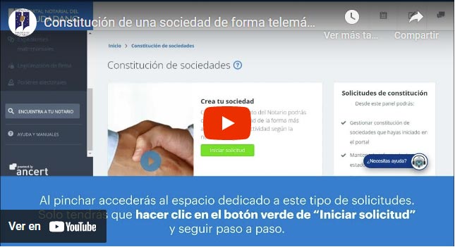 Constituir una sociedad de manera telemática