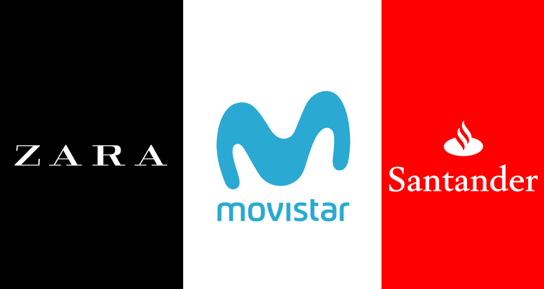 Zara, Movistar y Banco Santander, las tres marcas más valiosas de España