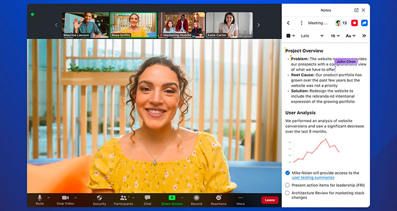 Zoom presenta Notes, un nuevo espacio de trabajo colaborativo que impulsa la productividad y la creatividad
